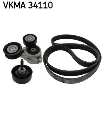 Kit de courroie d'accessoire (Courroie d’alternateur) SKF VKMA 34110